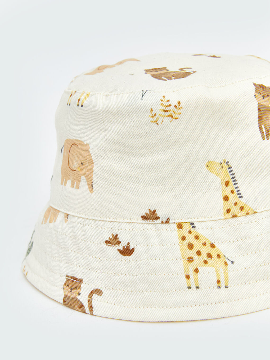 Ekru Erkek Bebek Bucket Şapka-10