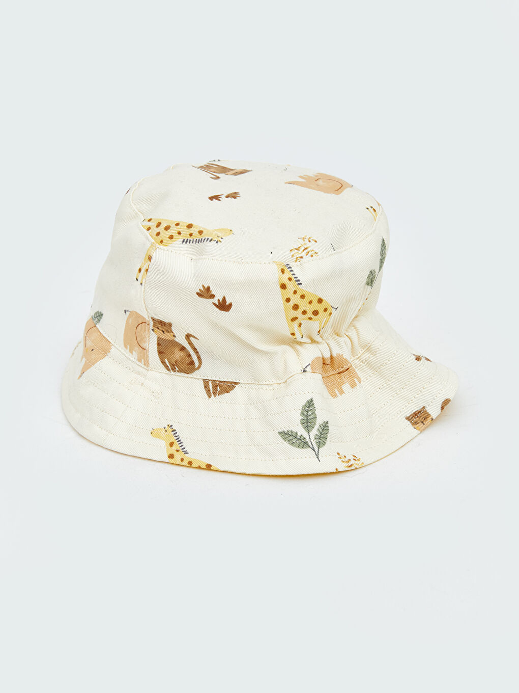 Ekru Erkek Bebek Bucket Şapka-11