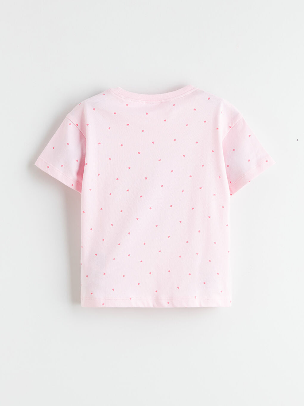 Девочки Розовый Пижамный комплект с шортами-3