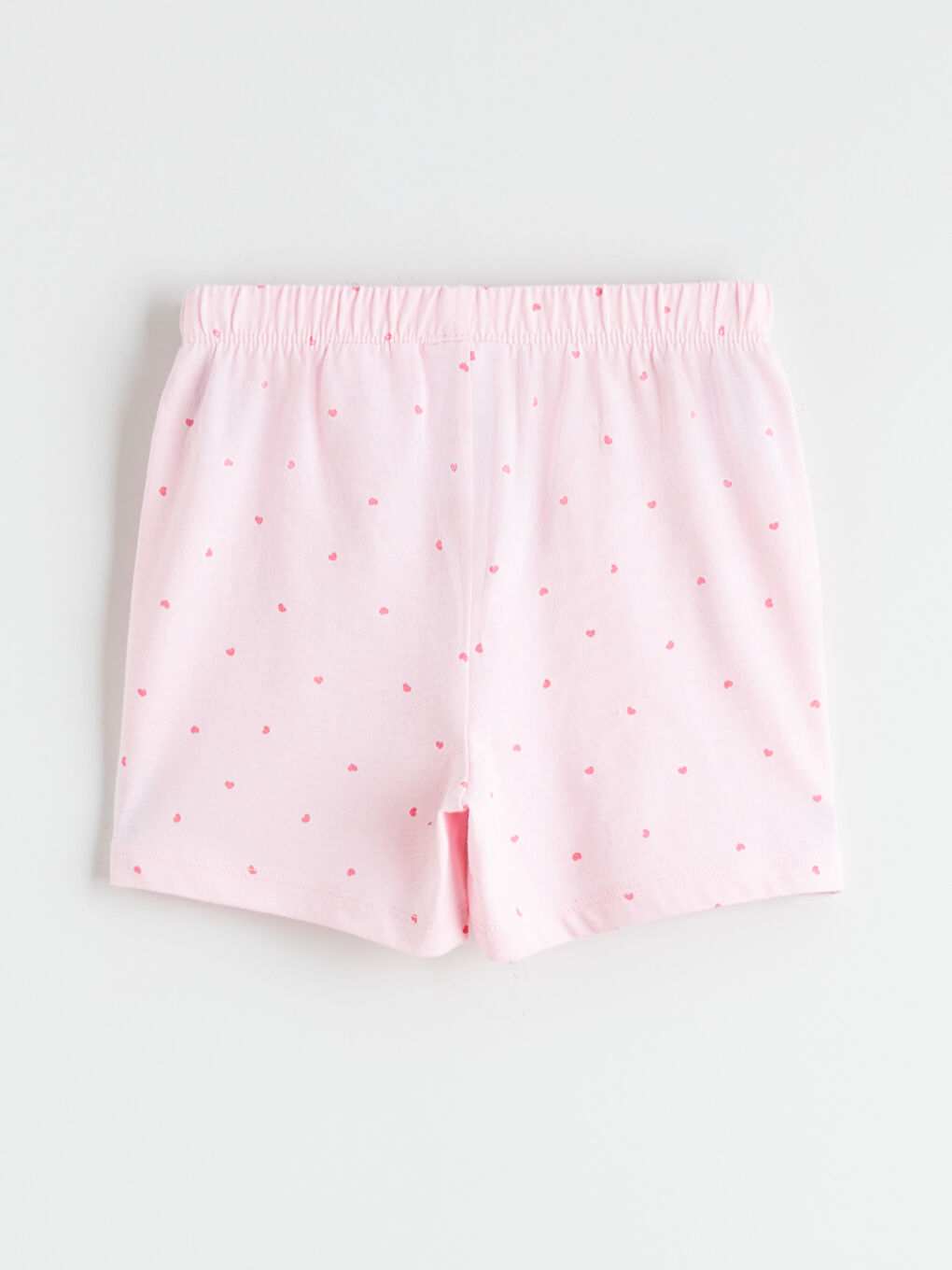Девочки Розовый Пижамный комплект с шортами-4