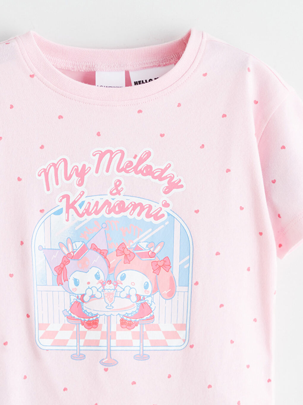 Девочки Розовый Пижамный комплект с шортами-5