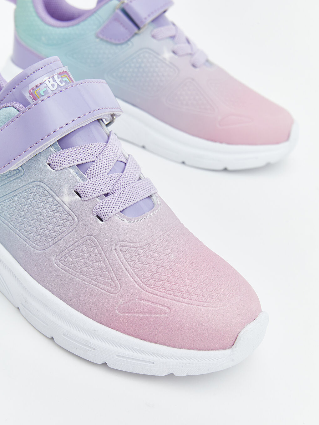 Karışık Bağcık ve Cırt Cırtlı Kız Çocuk Spor Ayakkabı-2