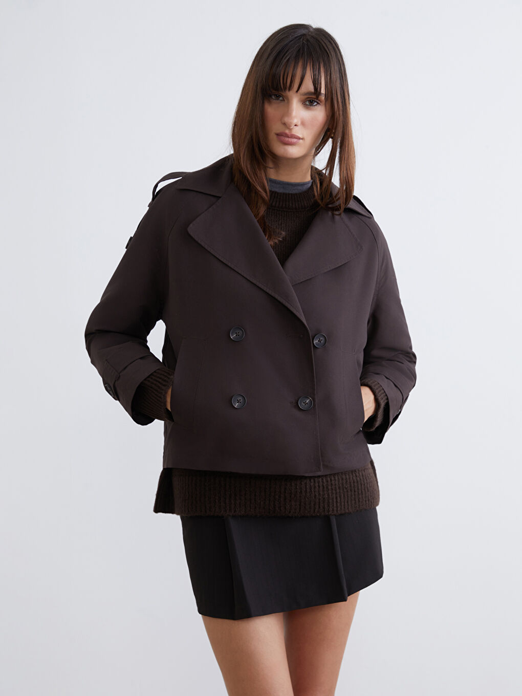 Women's Double-Breasted Trench Coat