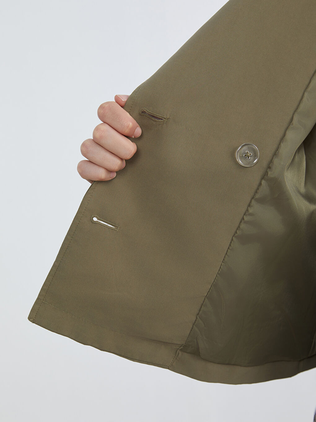 Women's Double-Breasted Trench Coat-3