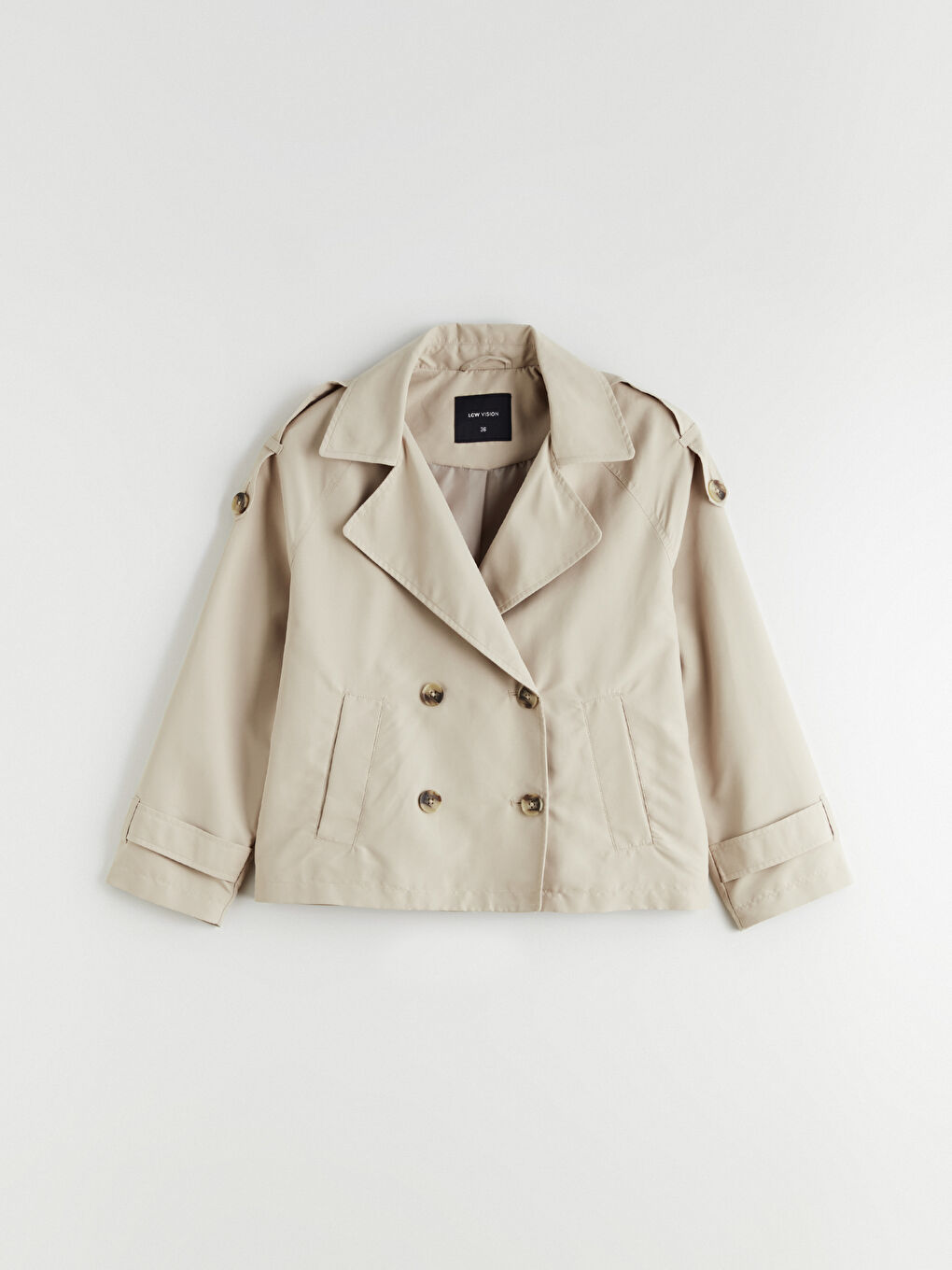 Γυναικείο Διπλόκουμπο Παλτό Τρέντς-5