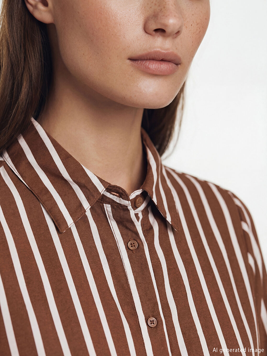 تونيك قميص مخطط للسيدات-2