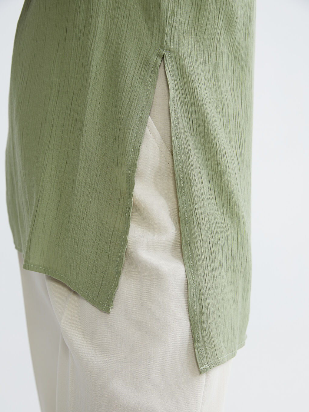 Notch Neck Oversize Women's Tunic-2