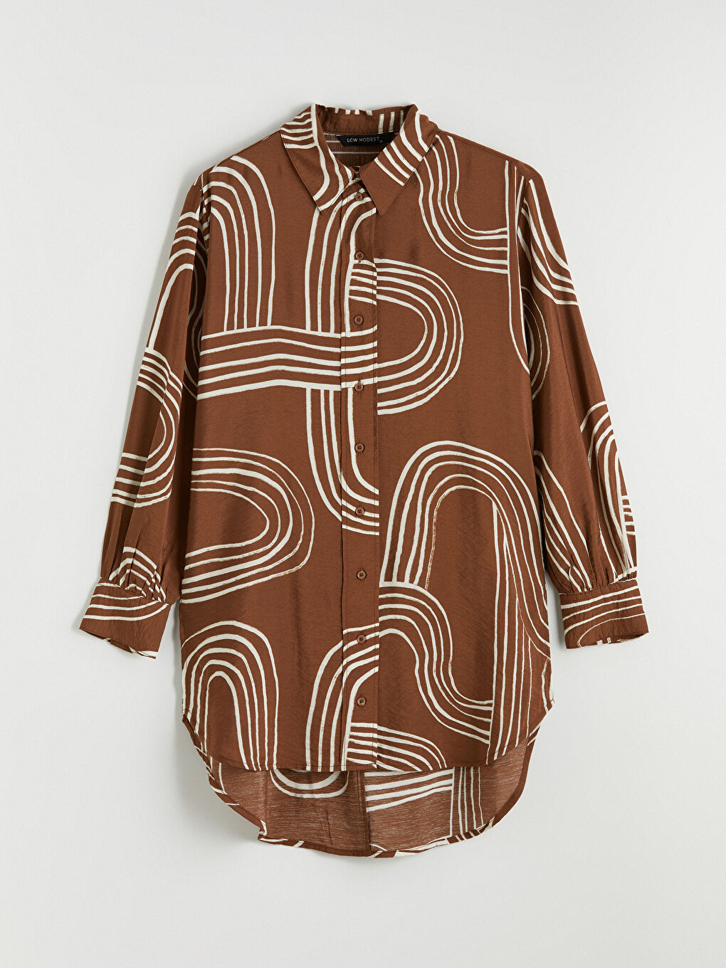 Woman BROWN Shirt Tunic-4