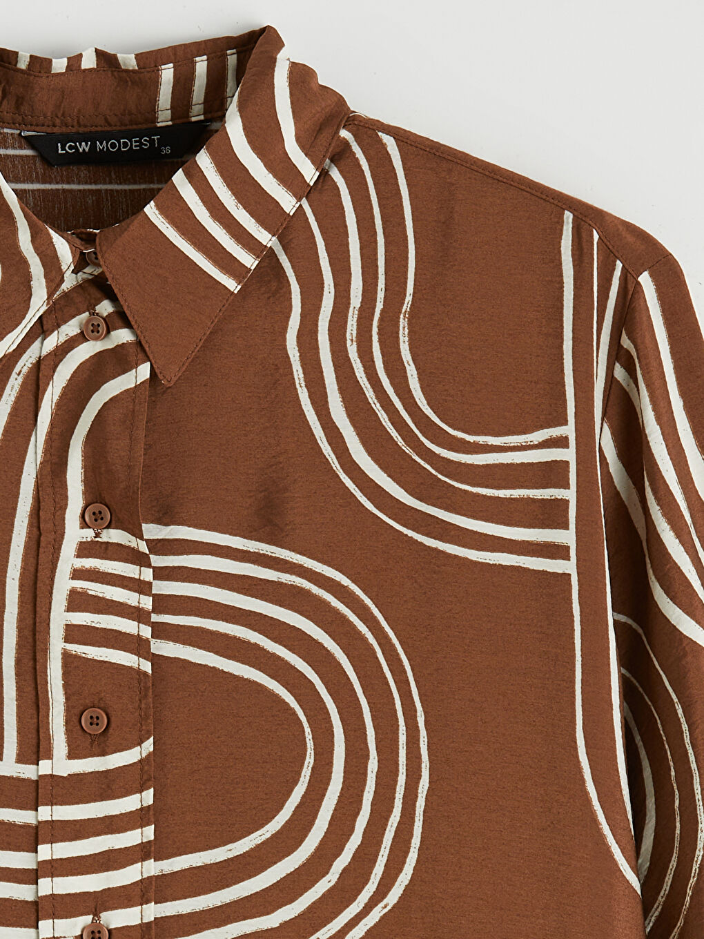 Woman BROWN Shirt Tunic-5