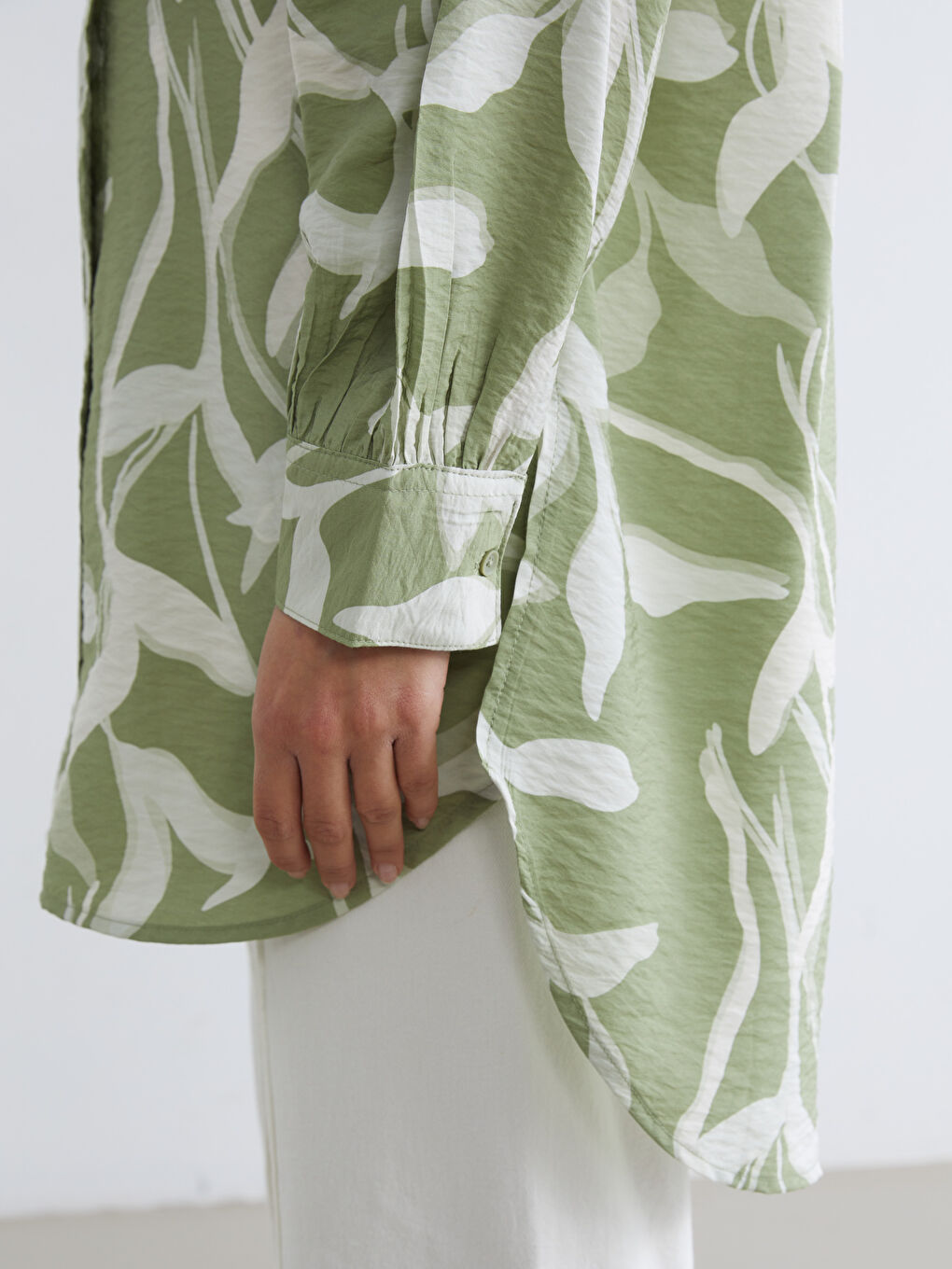 Γυναίκα ΠΡΑΣΙΝΟ Πουκάμισο τουνίκ-2