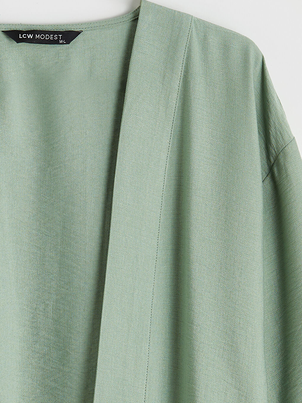 Kimono supradimensionat cu guler șal și cordon pentru femei-5