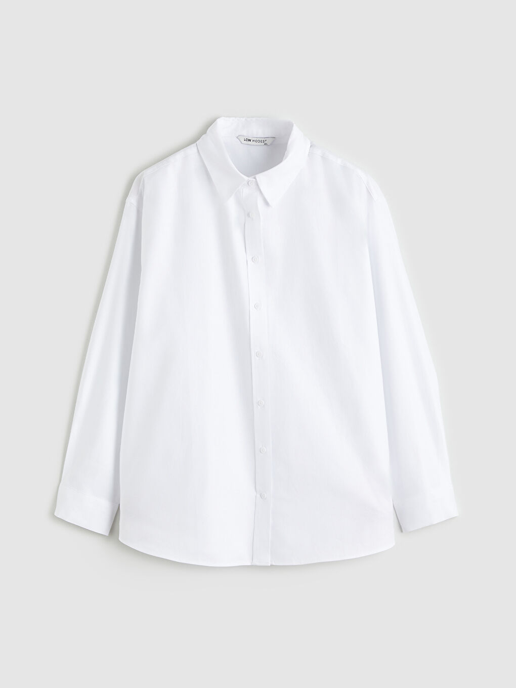 განიერი პოპლინის ქალის პერანგი ტუნიკა-4