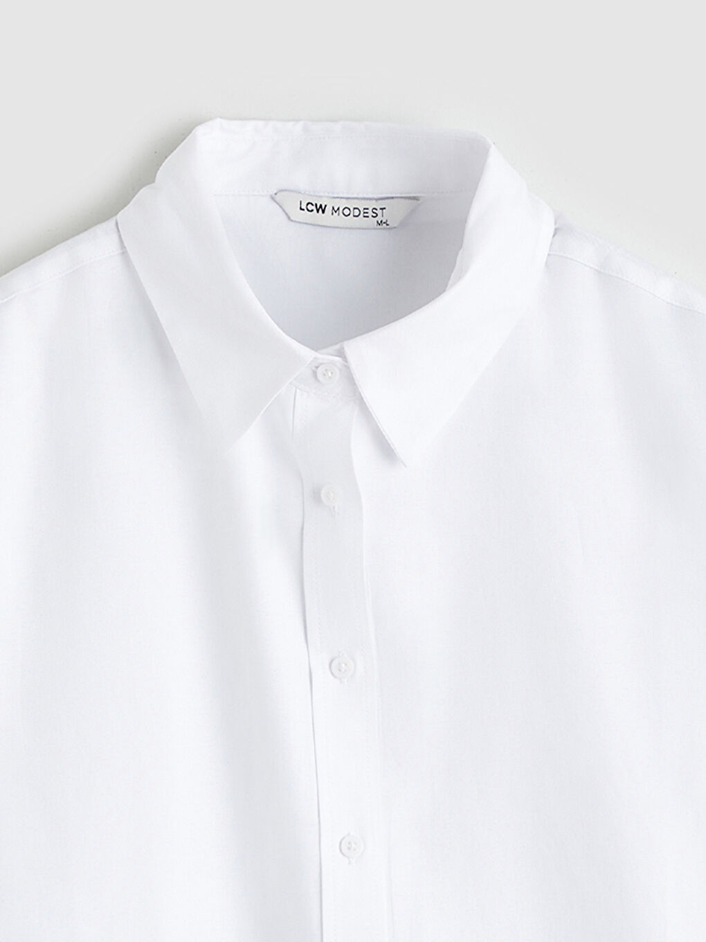 განიერი პოპლინის ქალის პერანგი ტუნიკა-5