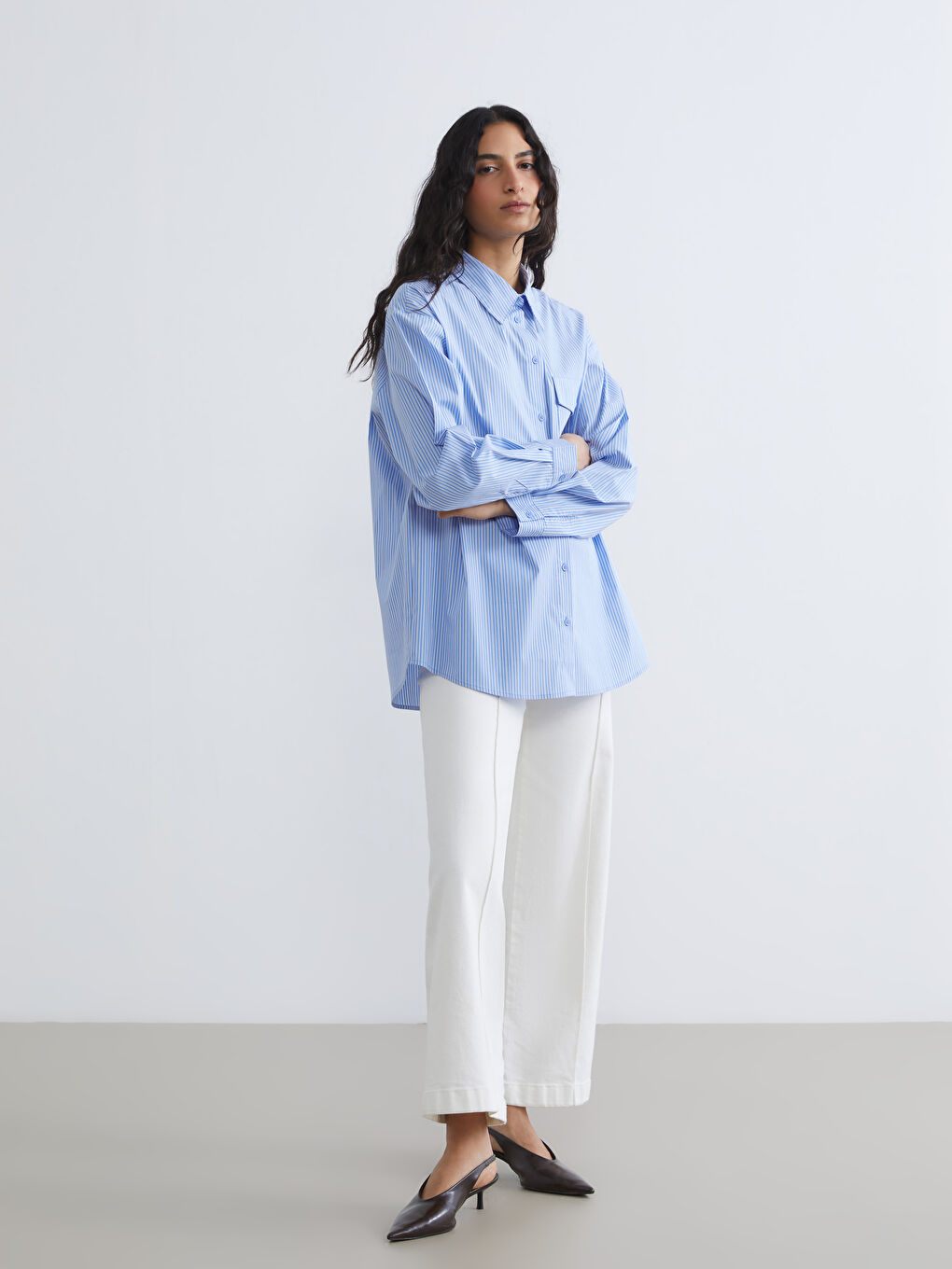 Әйелдер көгілдір Жейде туника-1