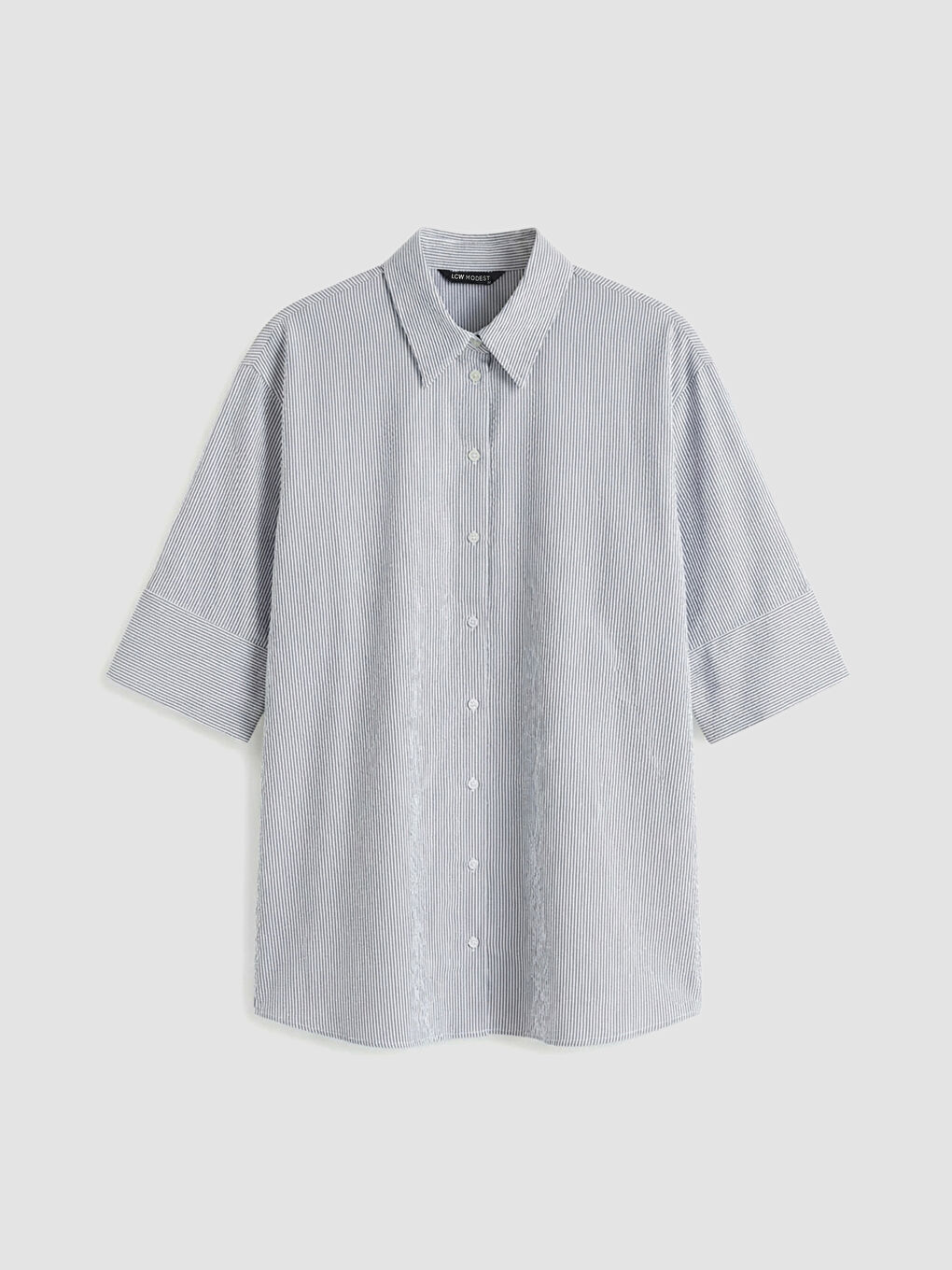 Ριγέ Γυναικείο Πουκάμισο Τουνίκ-4