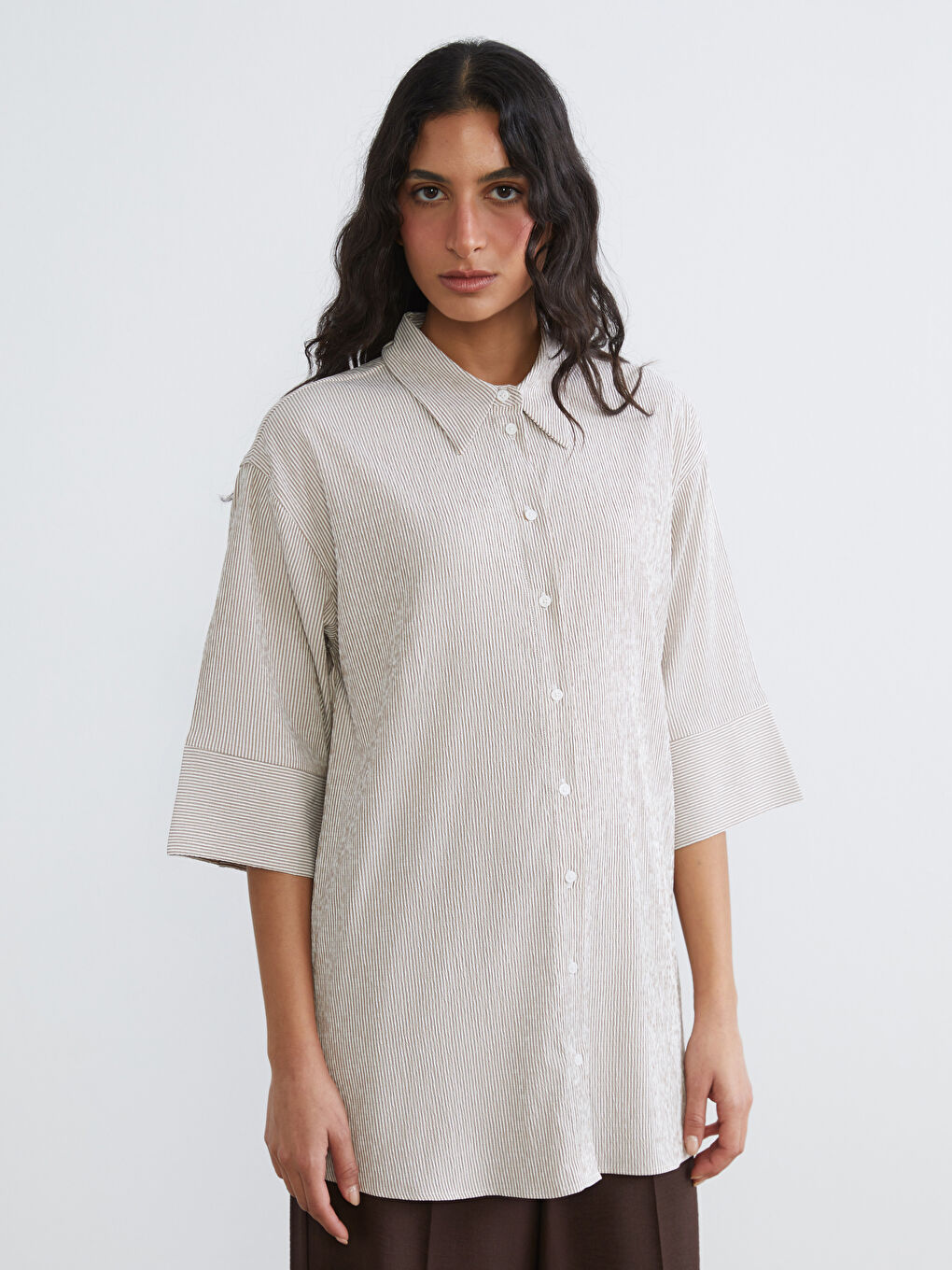 Striped Women's Shirt Tunic