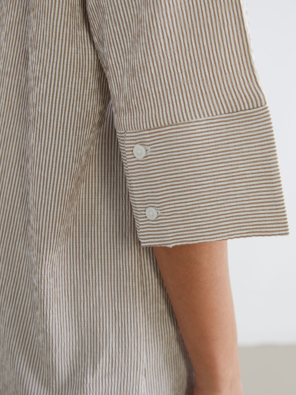 Striped Women's Shirt Tunic-2