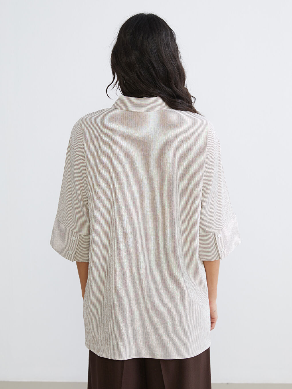 Striped Women's Shirt Tunic-3