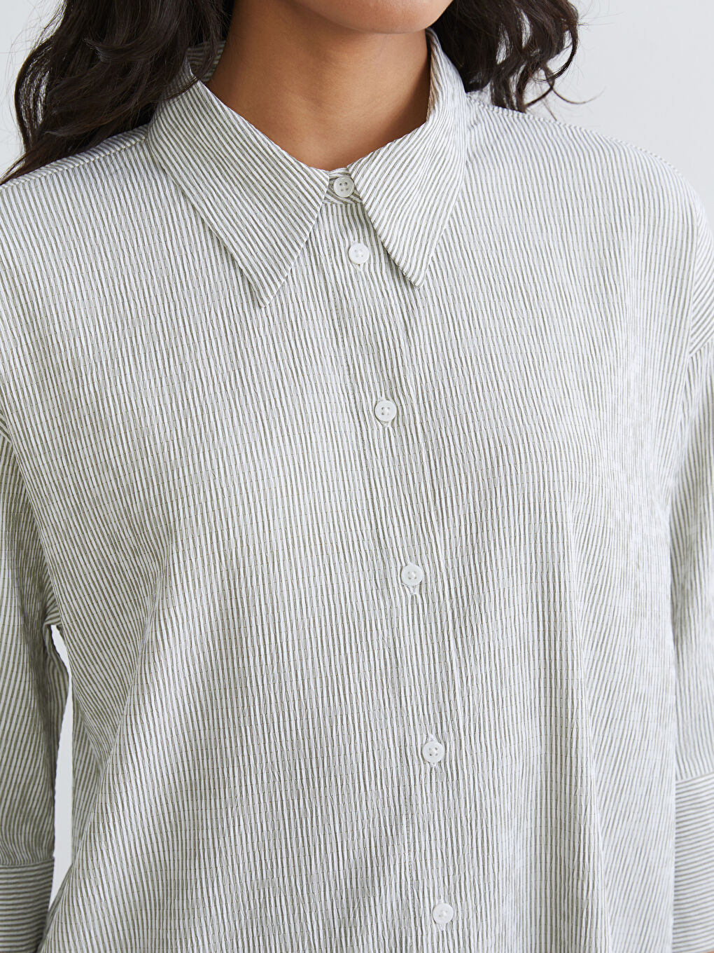 Tunique en chemise KAKI Femme-2