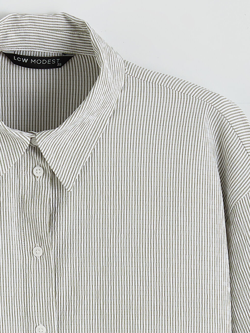 Tunique en chemise KAKI Femme-5