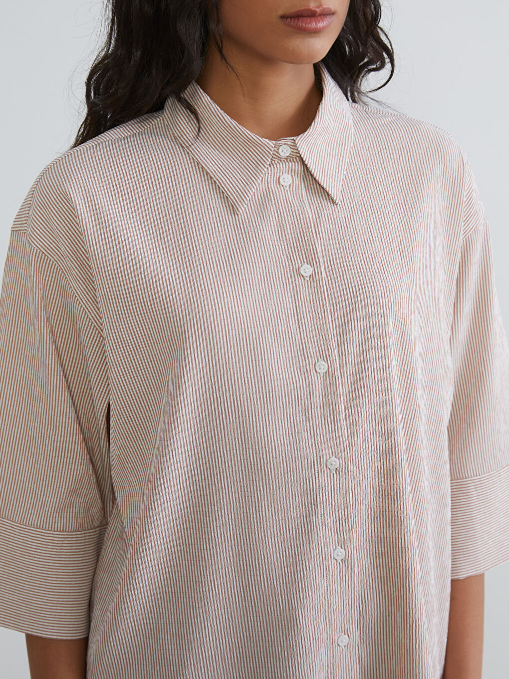 Tunique en chemise ROSE Femme-2