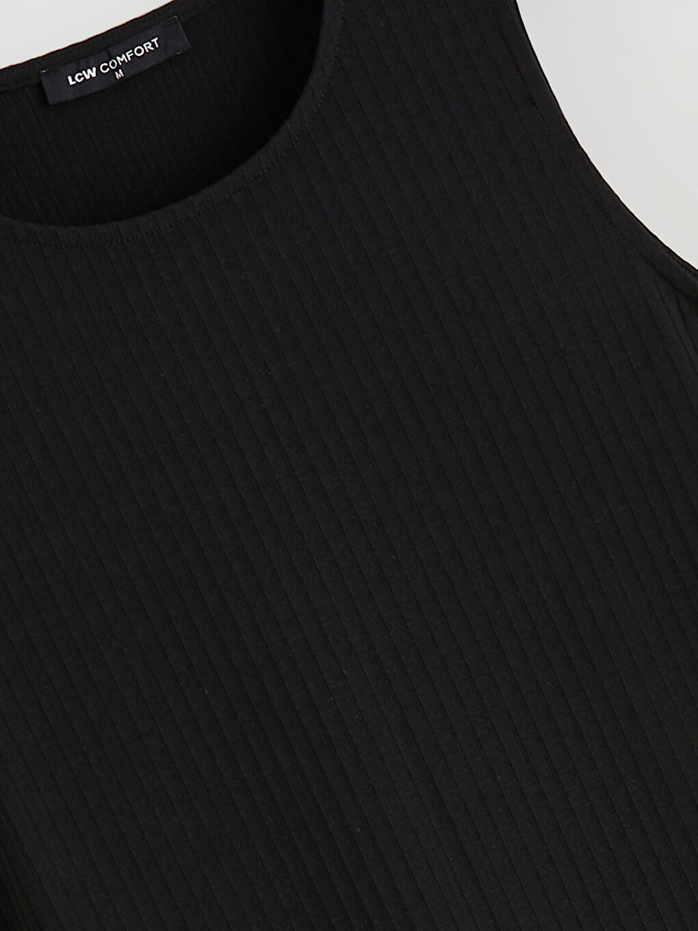 Haljina sa okruglim izrezom, rebrasta, sa prorezom-6