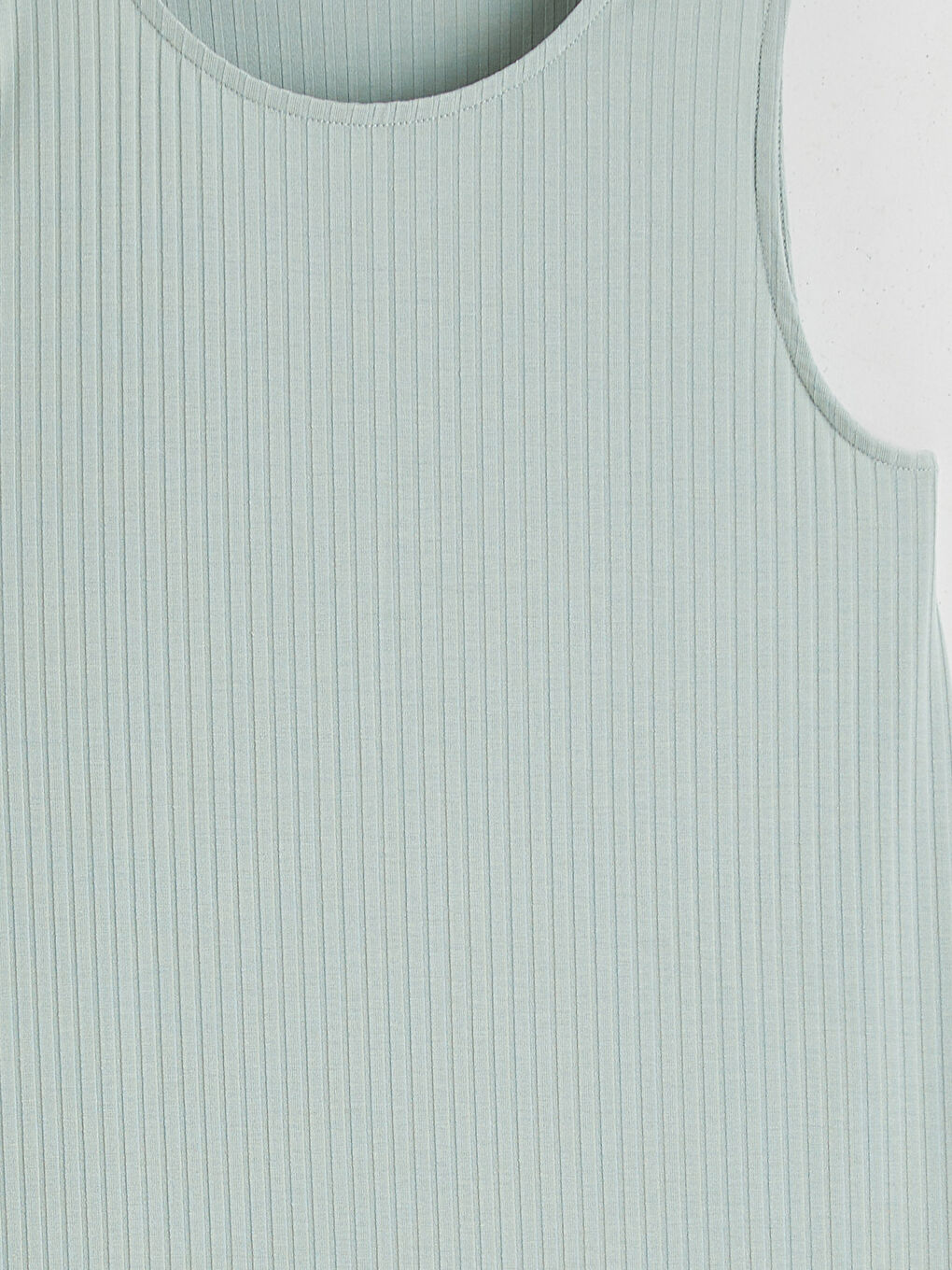 Haljina sa okruglim izrezom, rebrasta, sa prorezom-5