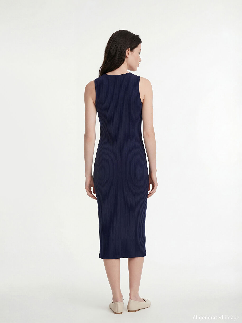 Женщины Синий Платье-1