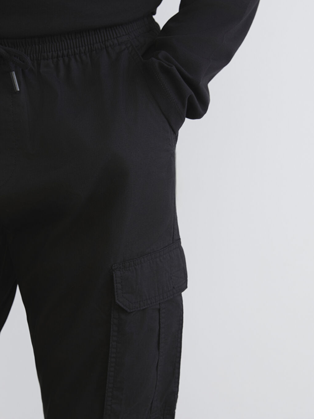 Мужчины Черный Брюки карго-2