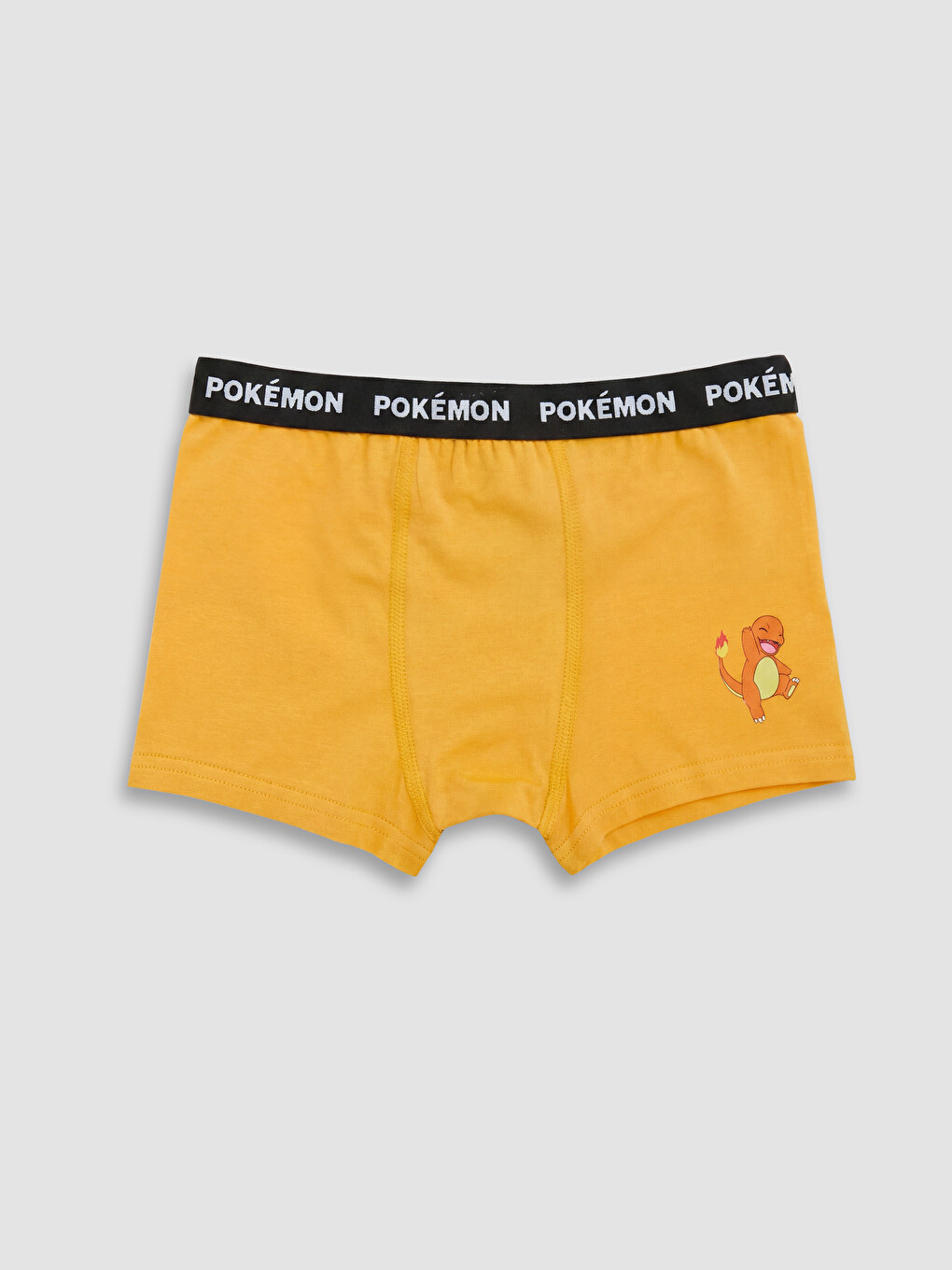 Sarı Pokemon Baskılı Erkek Çocuk Boxer 3'lü-1