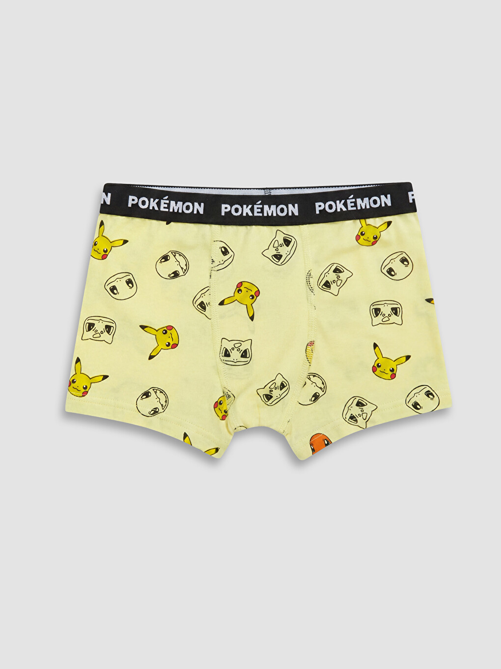Sarı Pokemon Baskılı Erkek Çocuk Boxer 3'lü-3