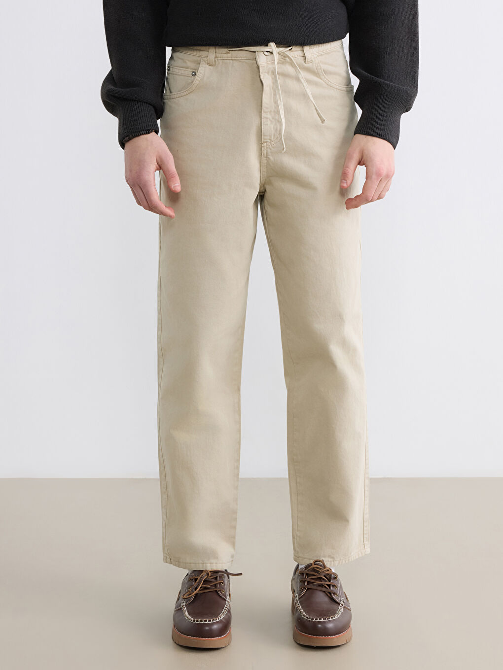Regular Fit Gabardine Men's Trousers-2