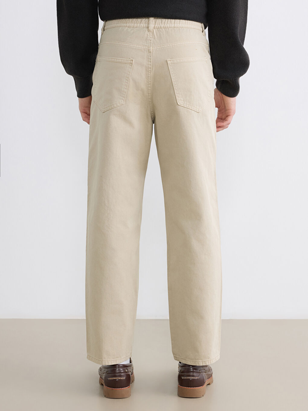 Regular Fit Gabardine Men's Trousers-4