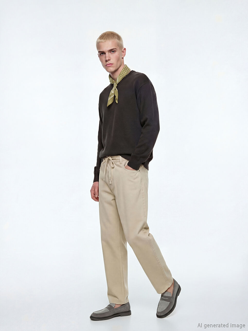 Regular Fit Gabardine Men's Trousers-1