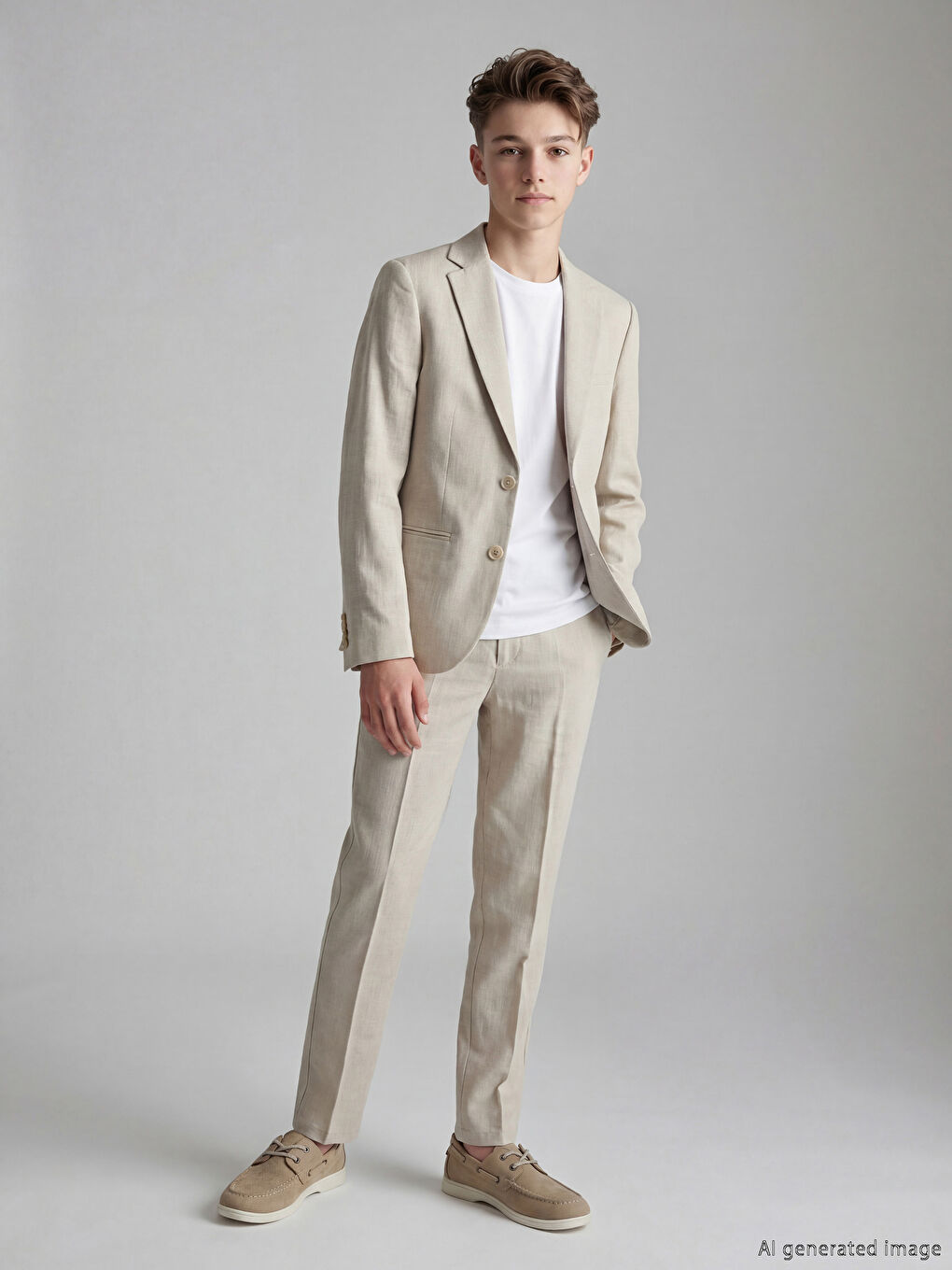 Boy BEIGE Suit-1