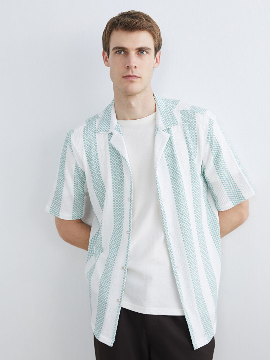 Regular Fit Striped Men's Shirt