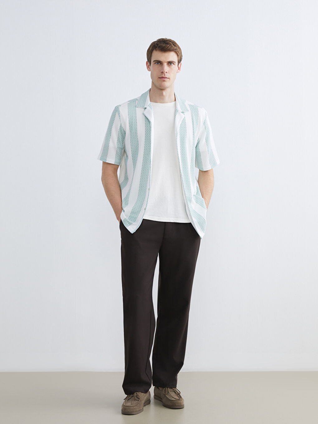 Regular Fit Striped Men's Shirt-1