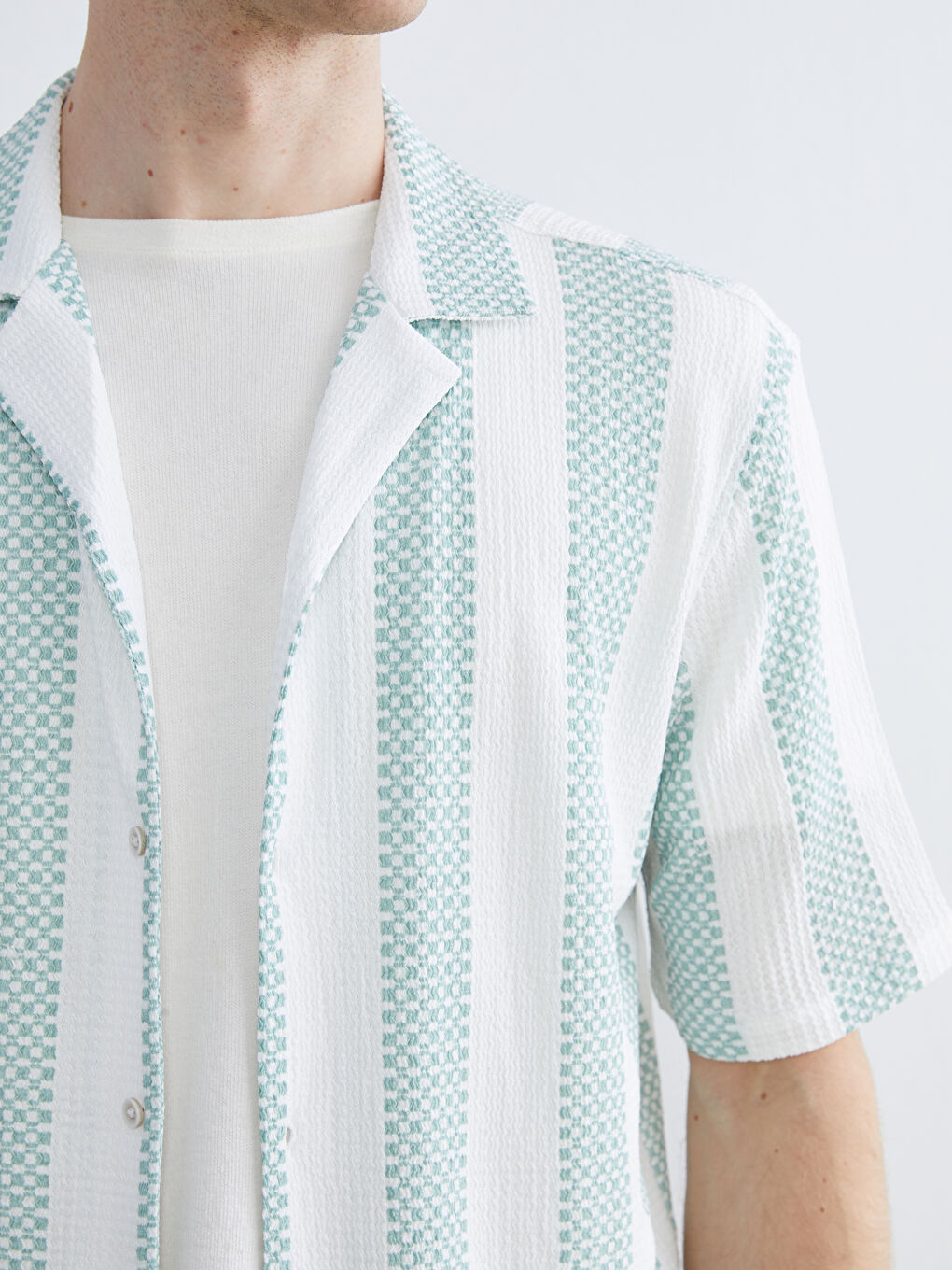 Regular Fit Striped Men's Shirt-2