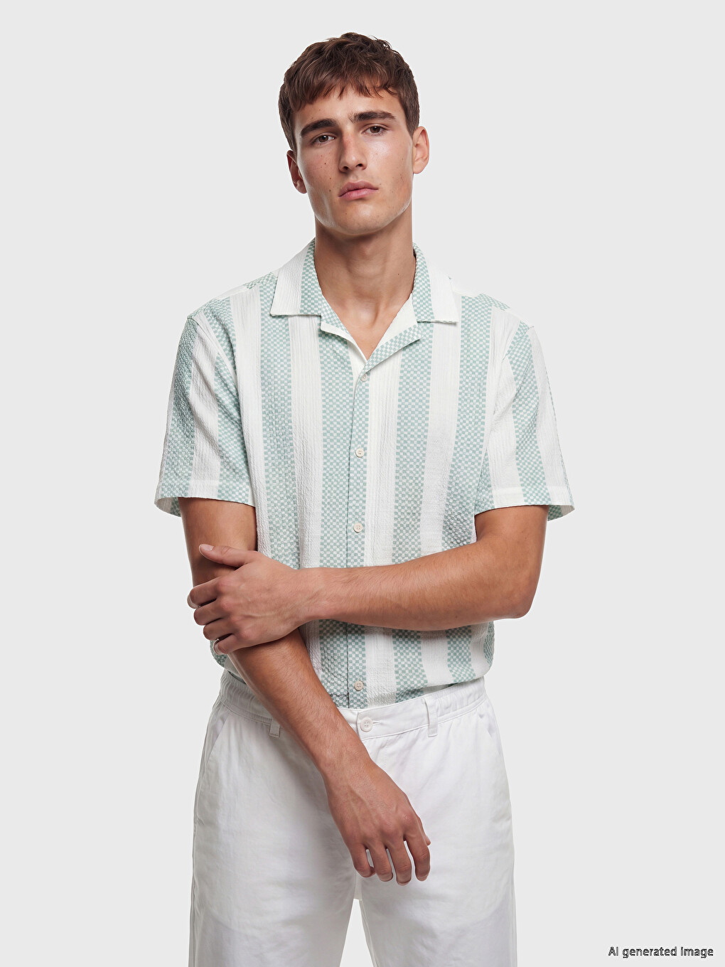 Regular Fit Striped Men's Shirt