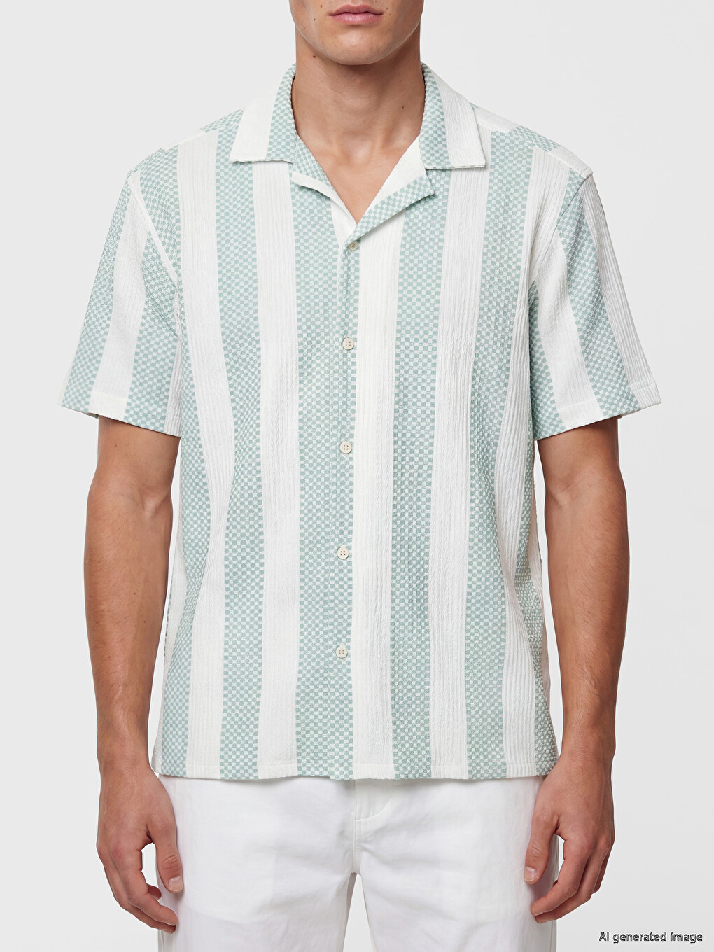 Regular Fit Striped Men's Shirt-2