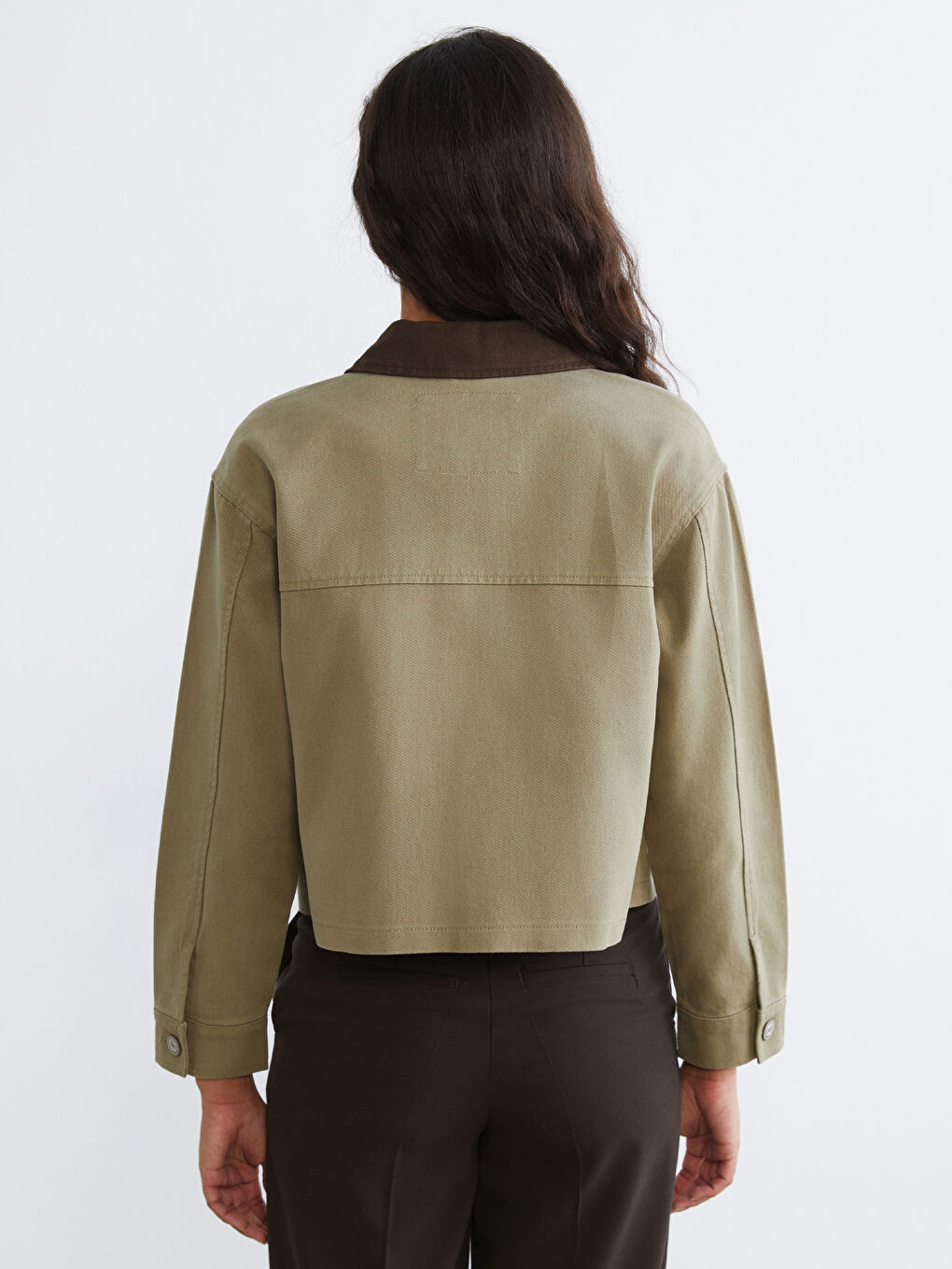 Velvet Collar Women's Jacket-4