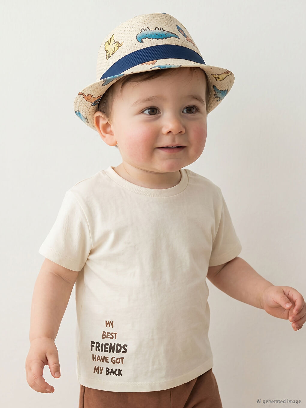 Animal Printed Baby Boys' Fedora Hat-1