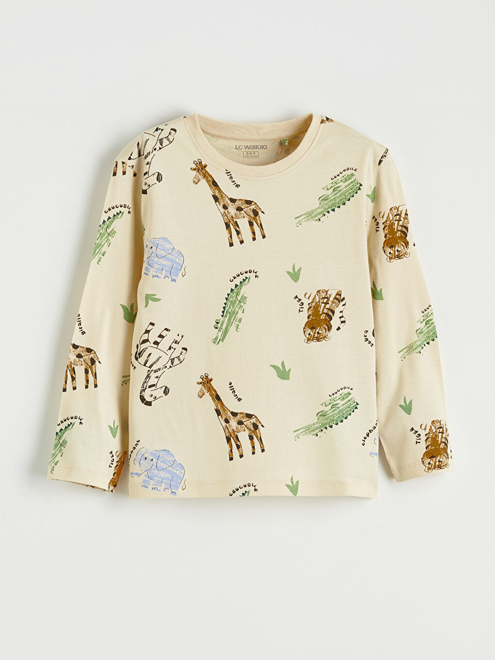 Ekru Baskılı Erkek Çocuk Pijama Takımı-1