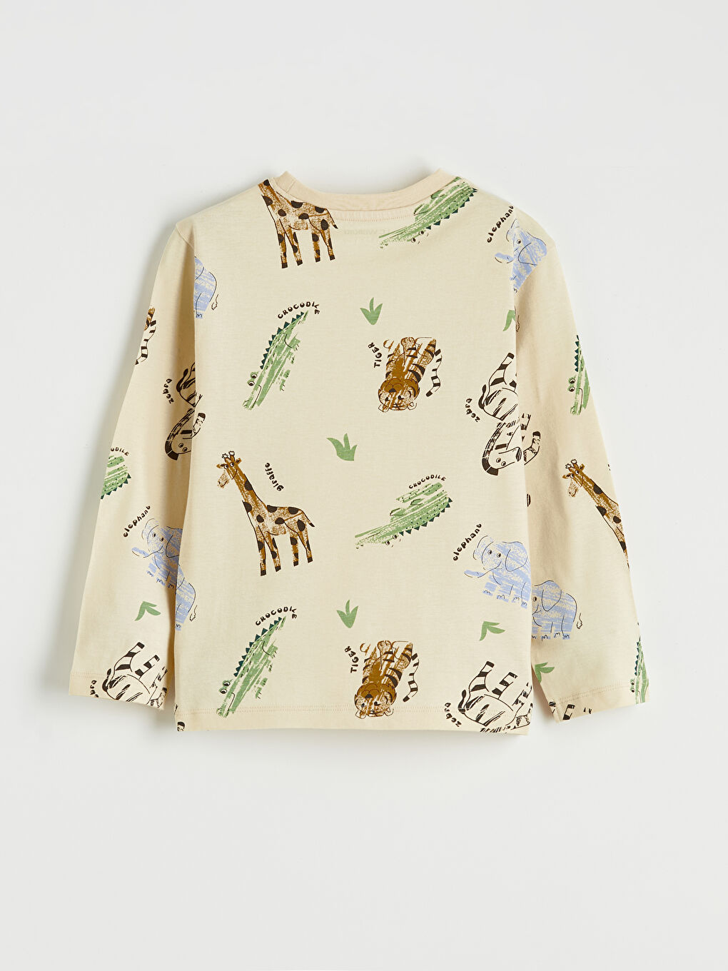 Ekru Baskılı Erkek Çocuk Pijama Takımı-2