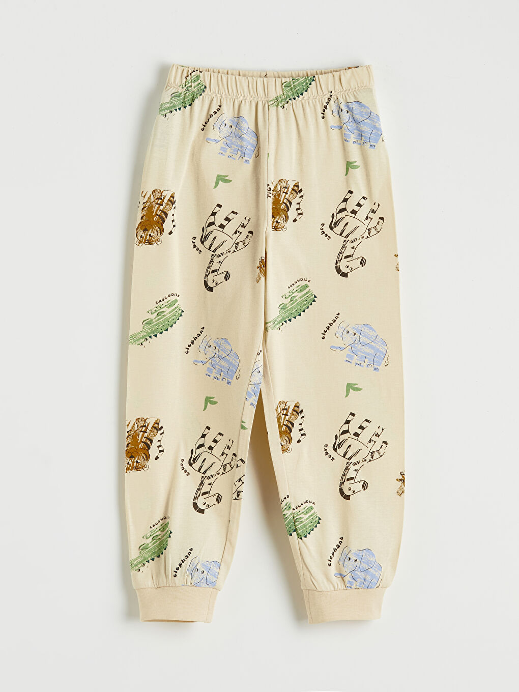 Ekru Baskılı Erkek Çocuk Pijama Takımı-3