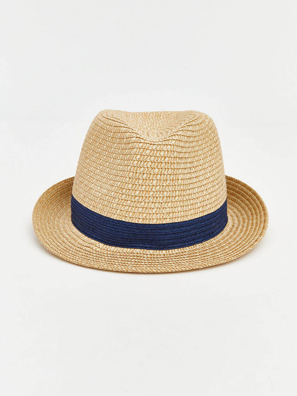 Bej Erkek Bebek Hasır Fötr Şapka