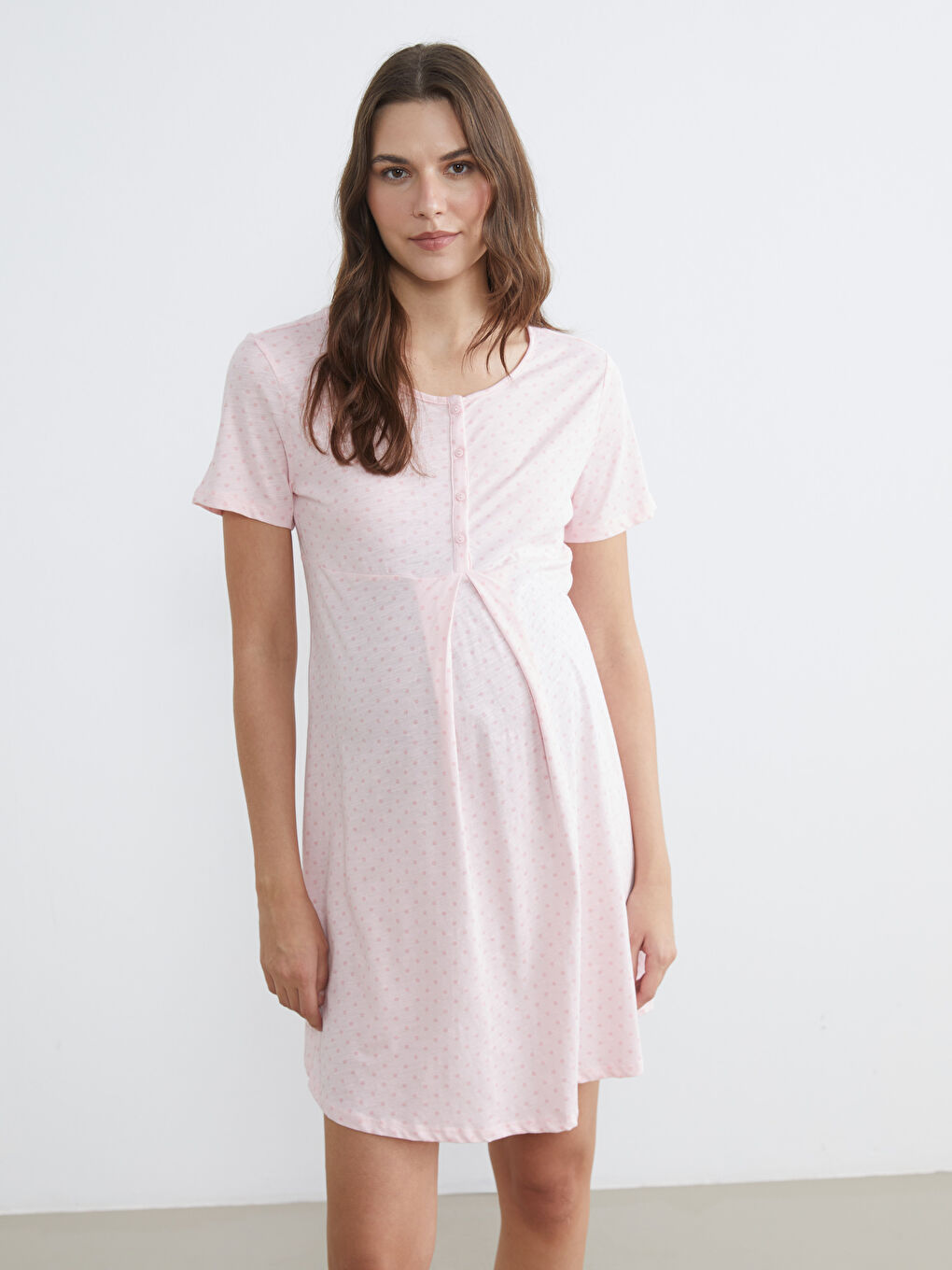 Woman PINK Nightdress-1