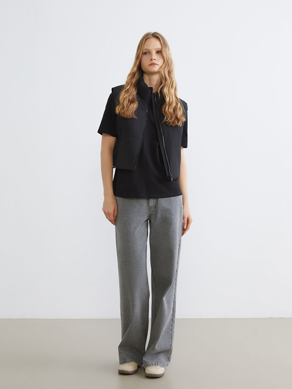 Doudoune sans manches NOIR Femme-1