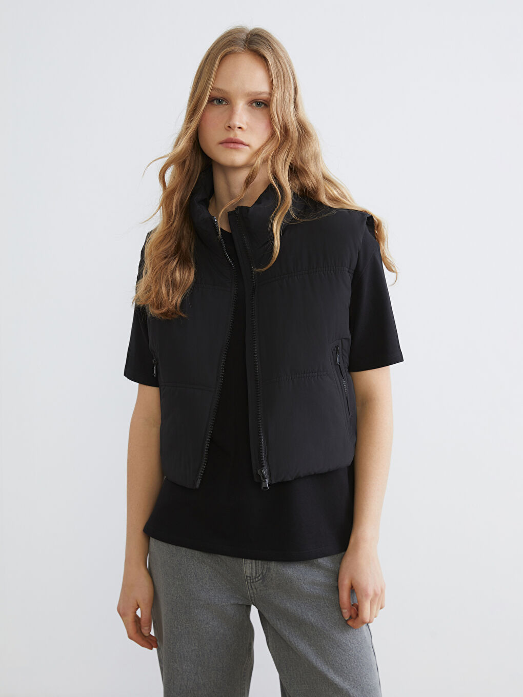 Doudoune sans manches NOIR Femme