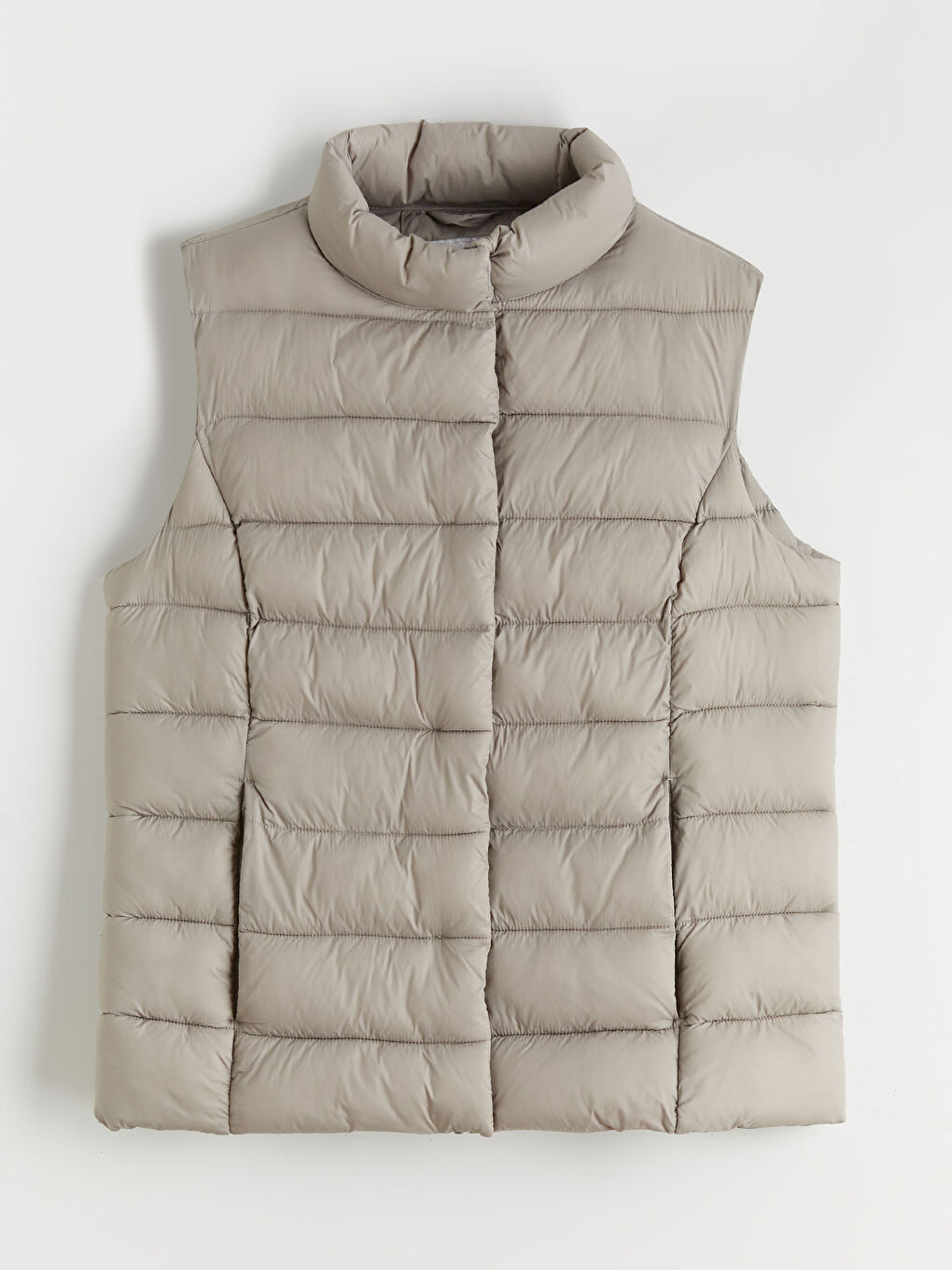Stand-Collar Padded Vest-5